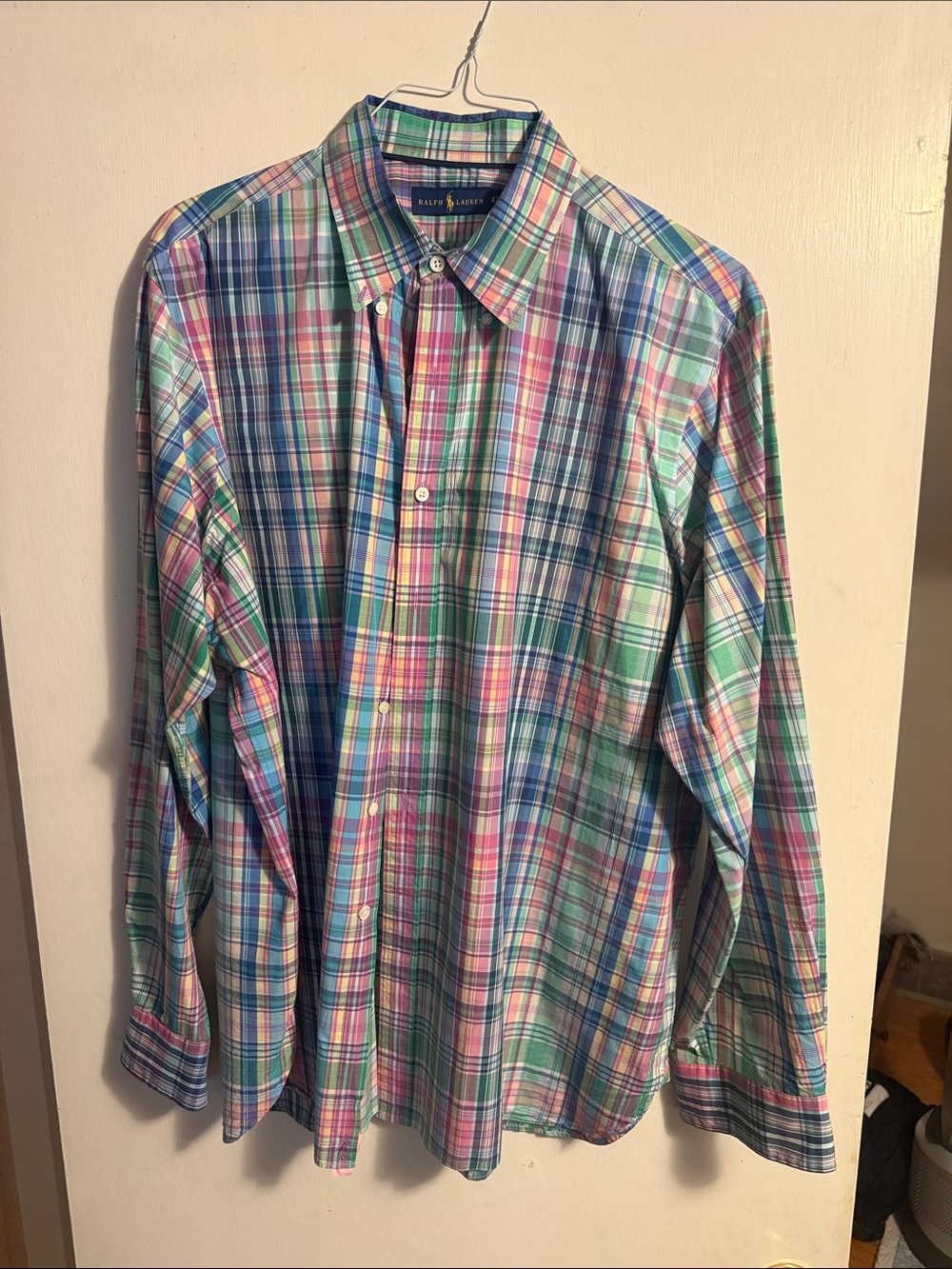Ralph Lauren Pastel Plaid Button-Down Shirt - Men